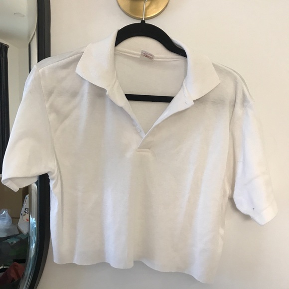 Vintage Tops - Vintage cropped polo tee